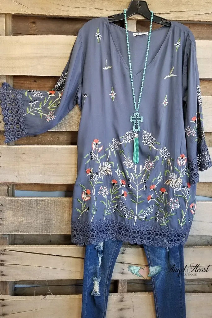 AHB EXCLUSIVE - My Southern Side Tunic - Grey