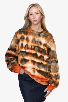 Amiri Brown/Orange Tye Dye Sweatshirt Size M Mens