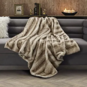 Animal Print Knit Throw