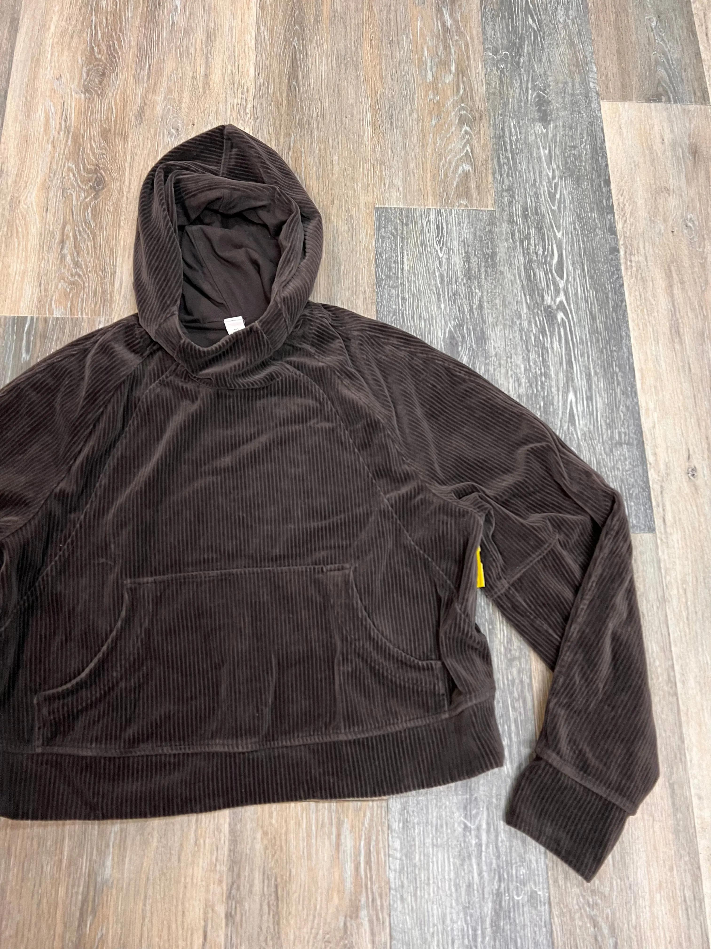 Athletic Sweatshirt Hoodie By Lululemon In Brown Size: M/L