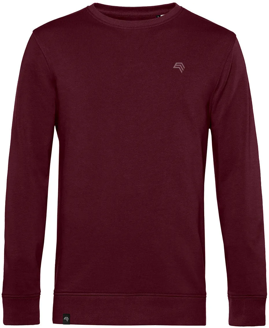 BAC U31B ― Weiches Unisex Bio-Baumwolle Sweatshirt - Burgundy Rot Braun