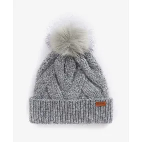 Barbour Dace Cable Ladies Beanie - Light Grey