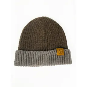 Bison - Ribbed Cuff Wool Beanie