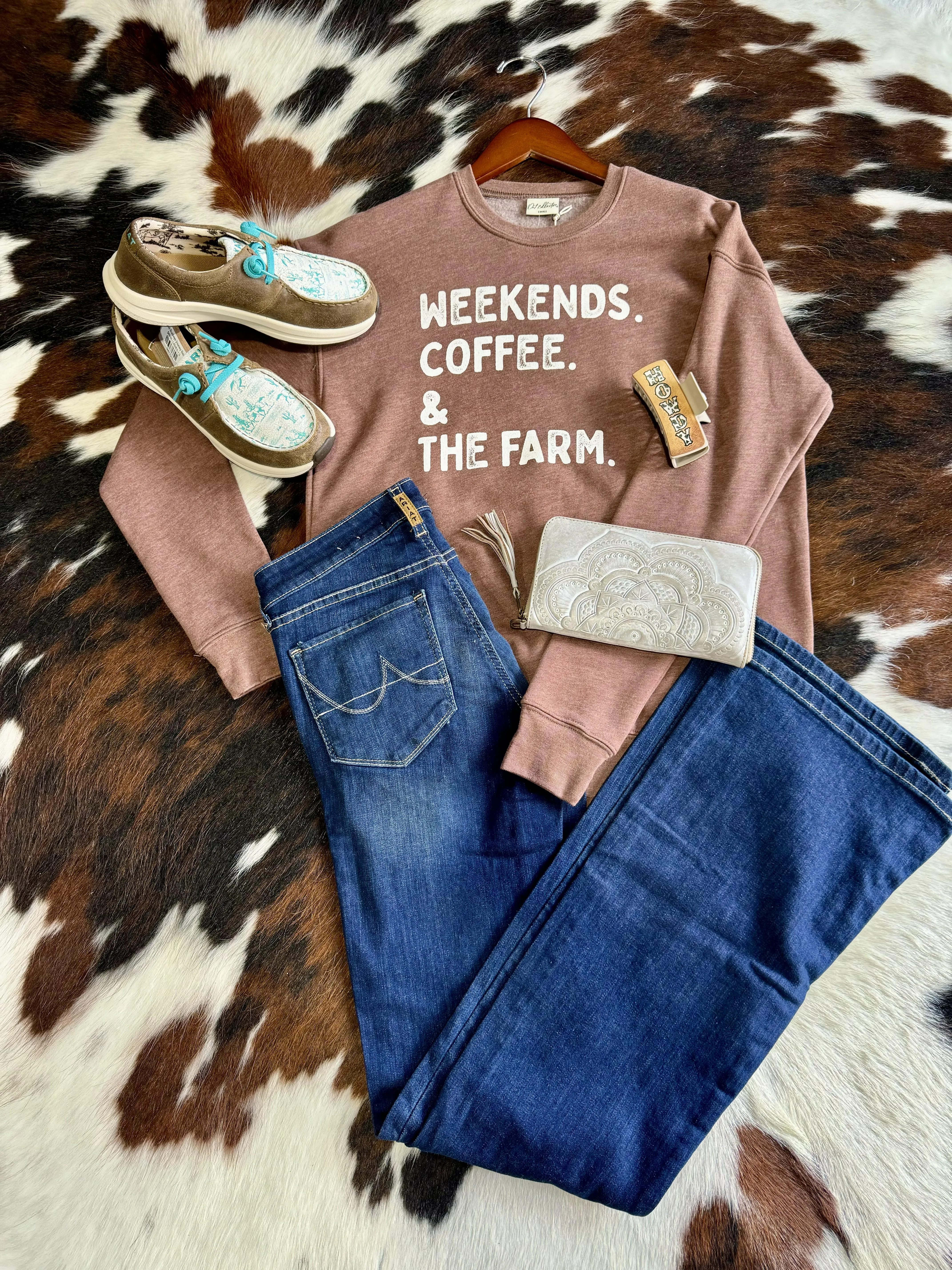 Briana Weekends Coffee & Farm Crewneck