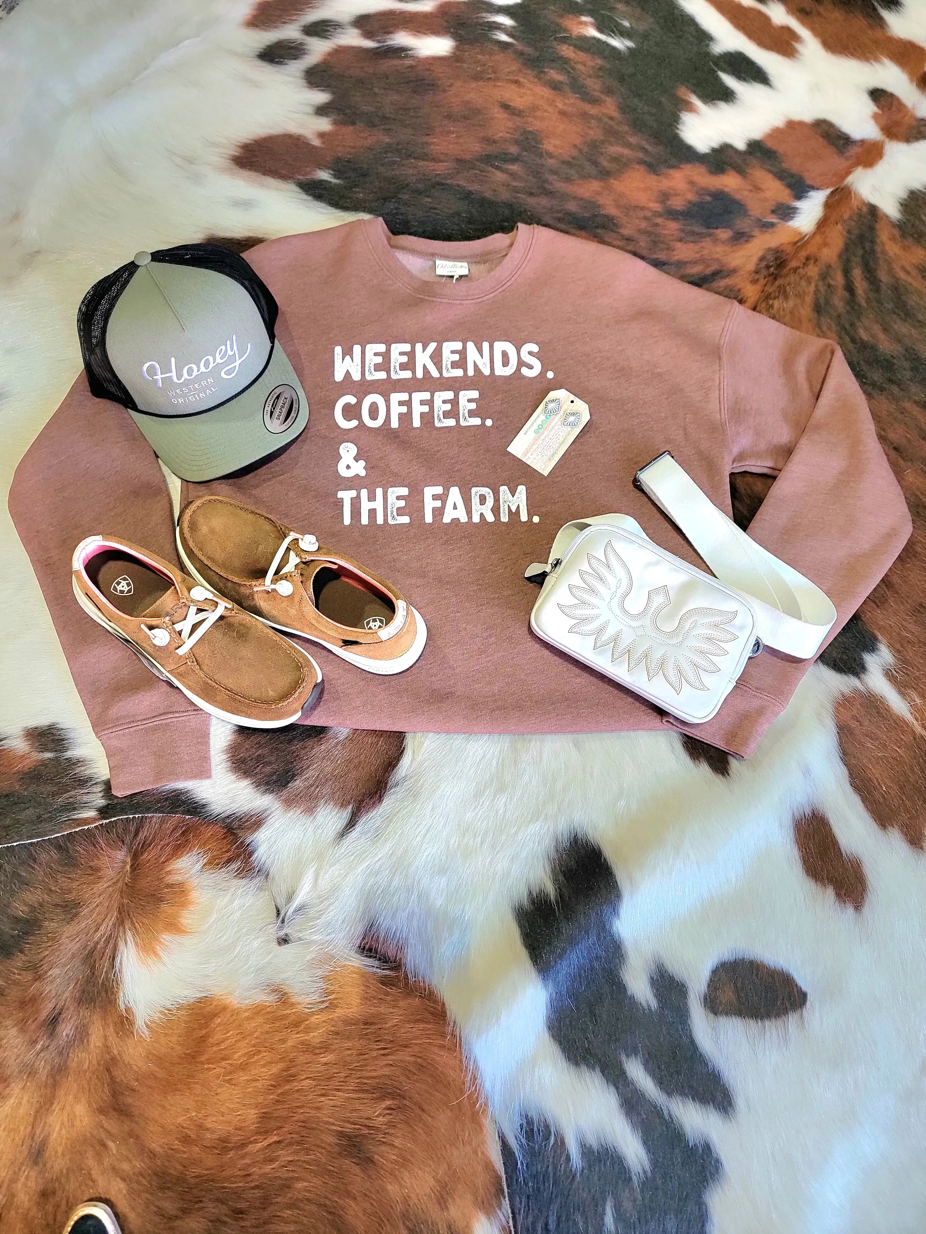 Briana Weekends Coffee & Farm Crewneck