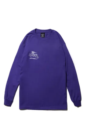 BUZZARD CONTROL L/S TEE PURPLE