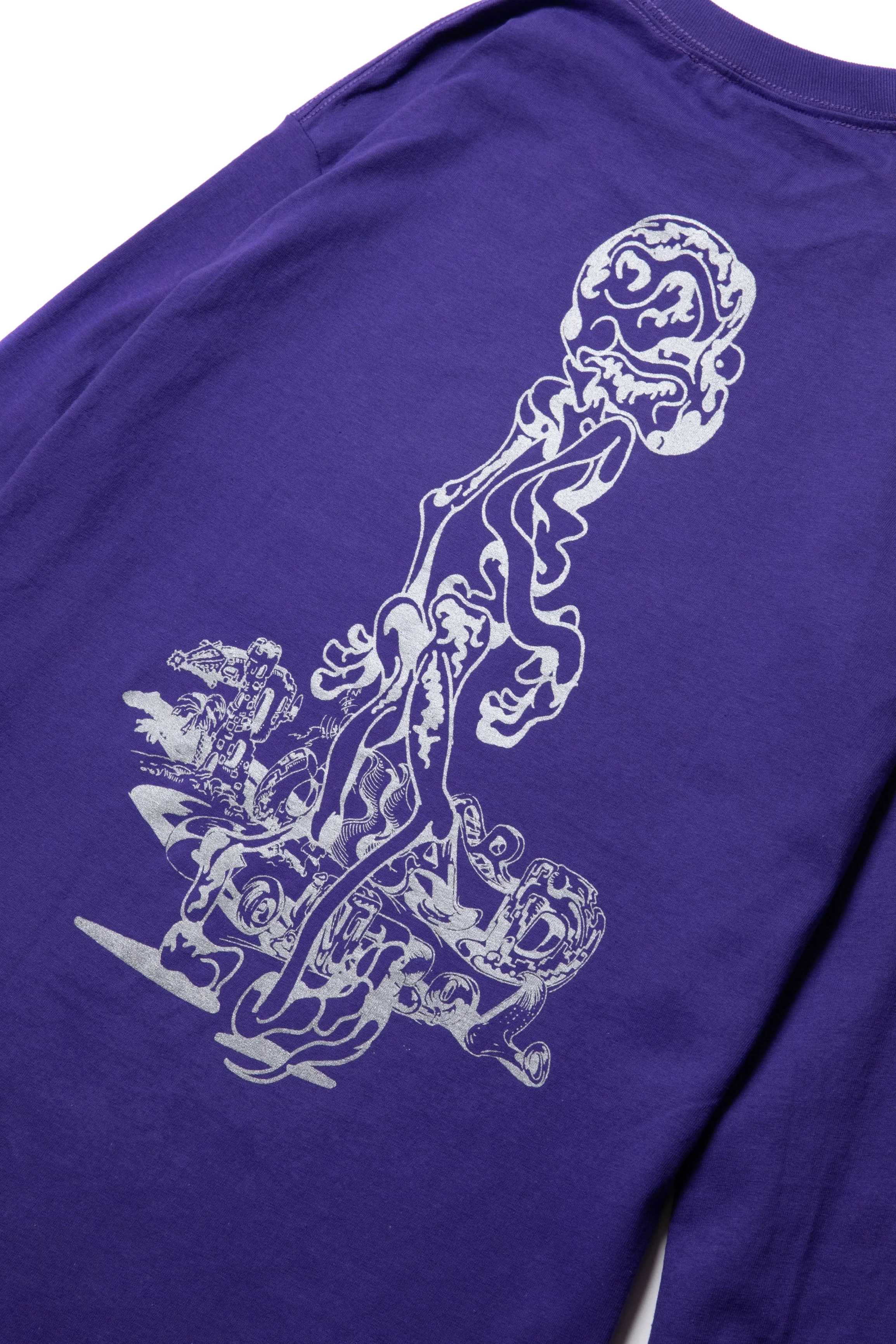 BUZZARD CONTROL L/S TEE PURPLE