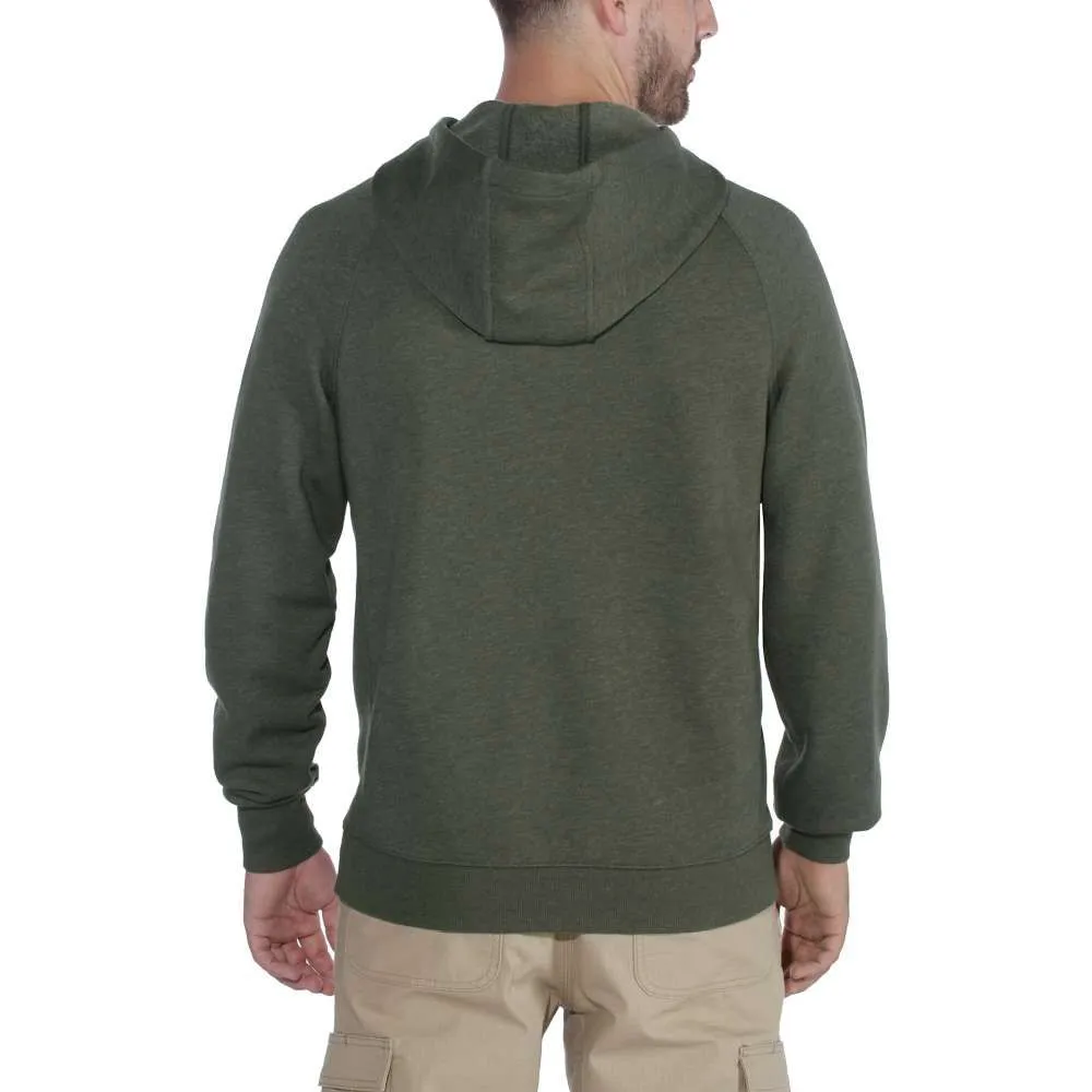 Carhartt&#x20;103873&#x20;Delmont&#x20;Graphic&#x20;Hooded&#x20;Sweatshirt&#x20;-&#x20;Moss&#x20;Heather