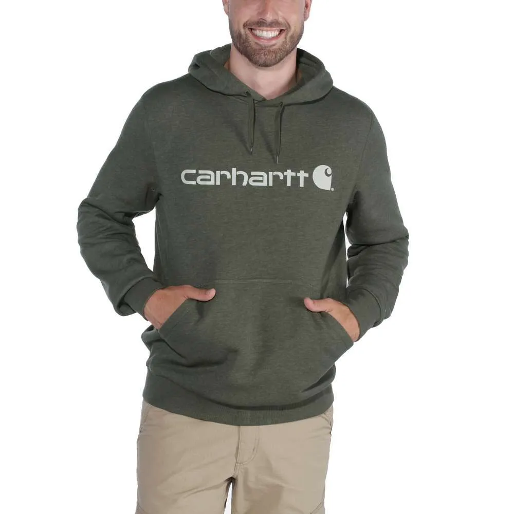 Carhartt&#x20;103873&#x20;Delmont&#x20;Graphic&#x20;Hooded&#x20;Sweatshirt&#x20;-&#x20;Moss&#x20;Heather