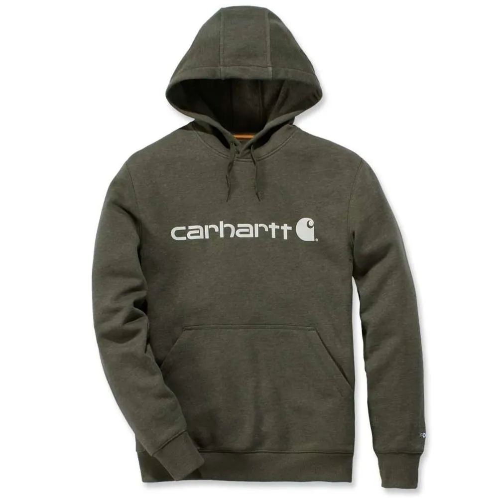 Carhartt&#x20;103873&#x20;Delmont&#x20;Graphic&#x20;Hooded&#x20;Sweatshirt&#x20;-&#x20;Moss&#x20;Heather