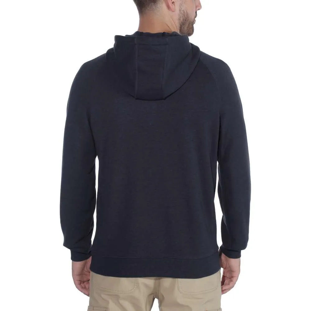 Carhartt&#x20;103873&#x20;Delmont&#x20;Graphic&#x20;Hooded&#x20;Sweatshirt&#x20;-&#x20;Navy&#x20;Heather