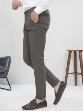 CASUAL PANT SLIM FIT GREEN GREY