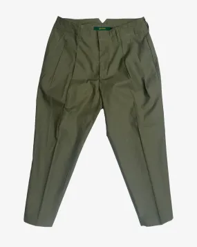 CHINO CLOTH  2 PLEATED TROUSERS