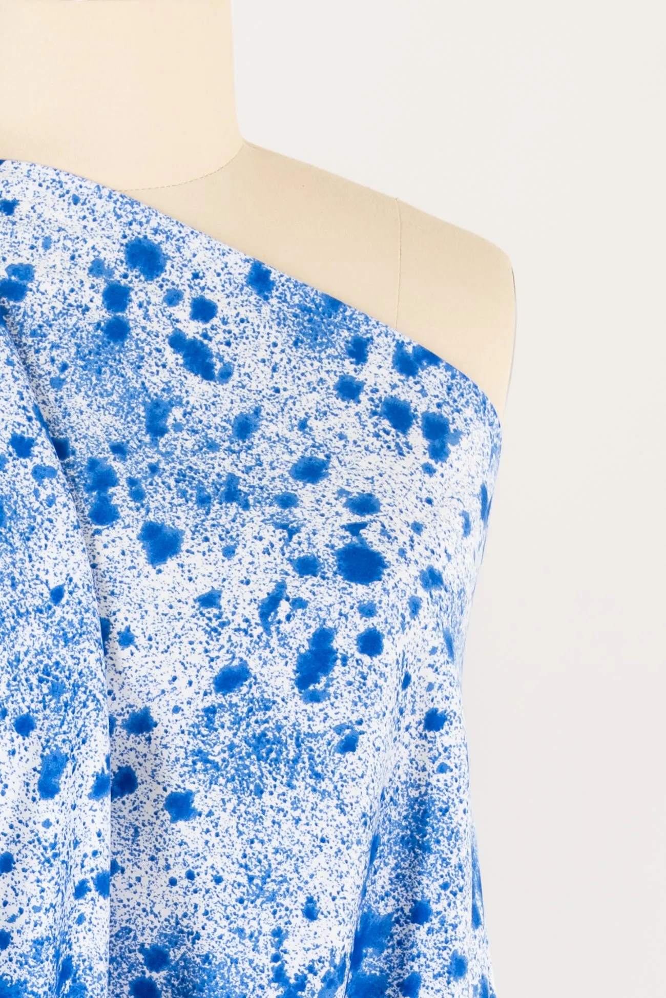 Cobalt Spatter Italian Cotton Woven