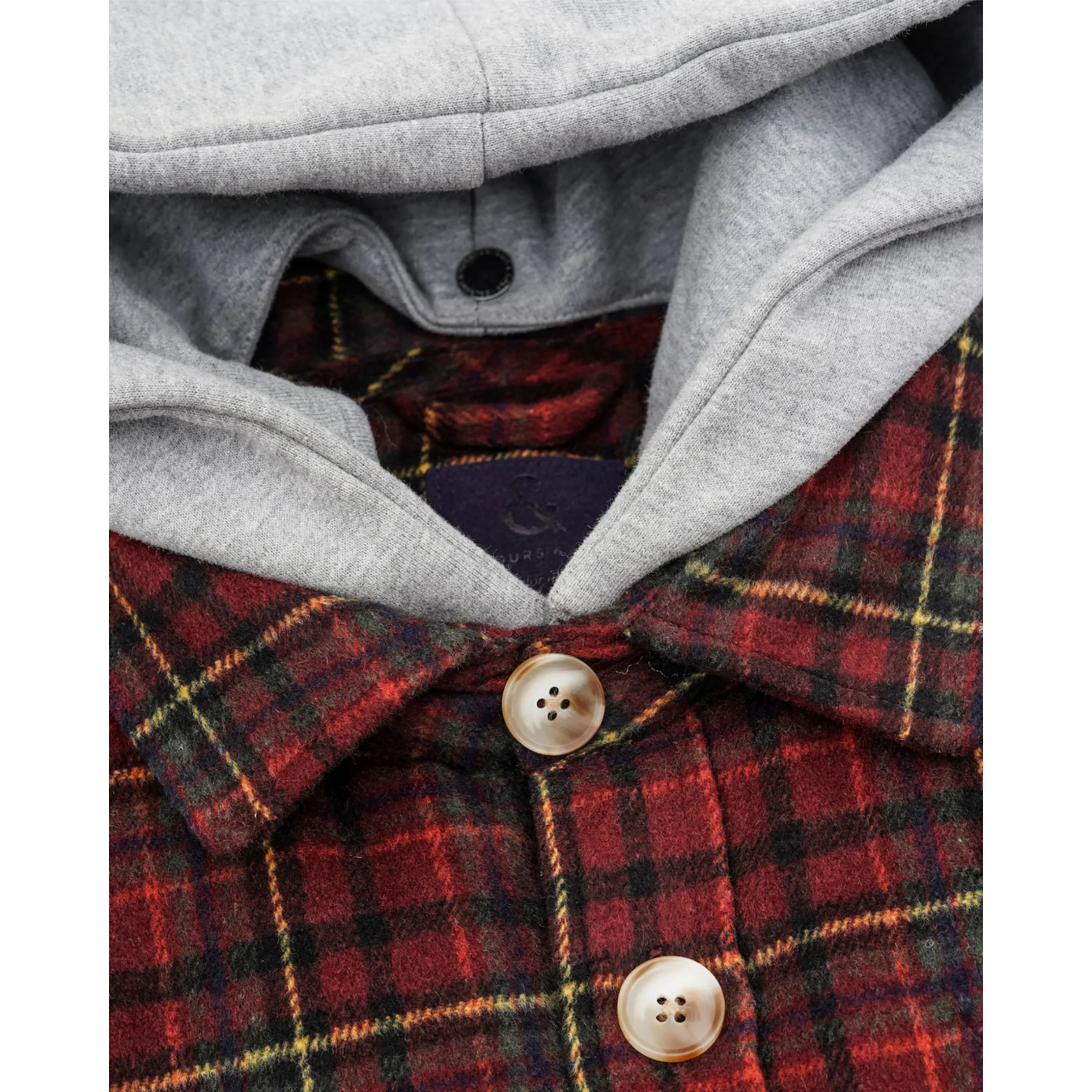 Colours And Sons Check Shacket Overshirt Teddy Fur 9423-673