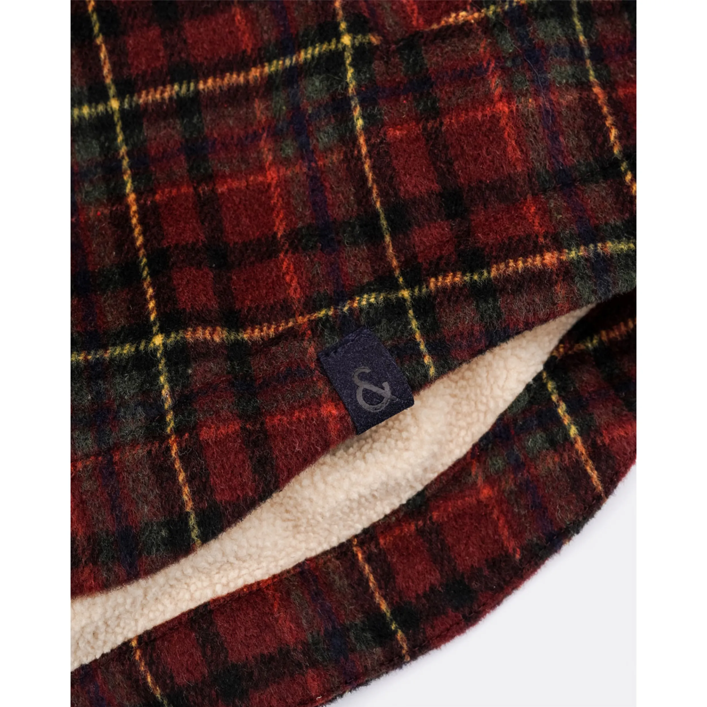 Colours And Sons Check Shacket Overshirt Teddy Fur 9423-673