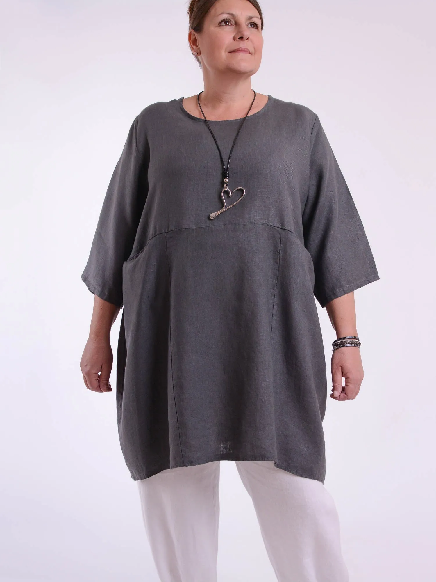 Heavy Linen Quirky Tunic - 9479