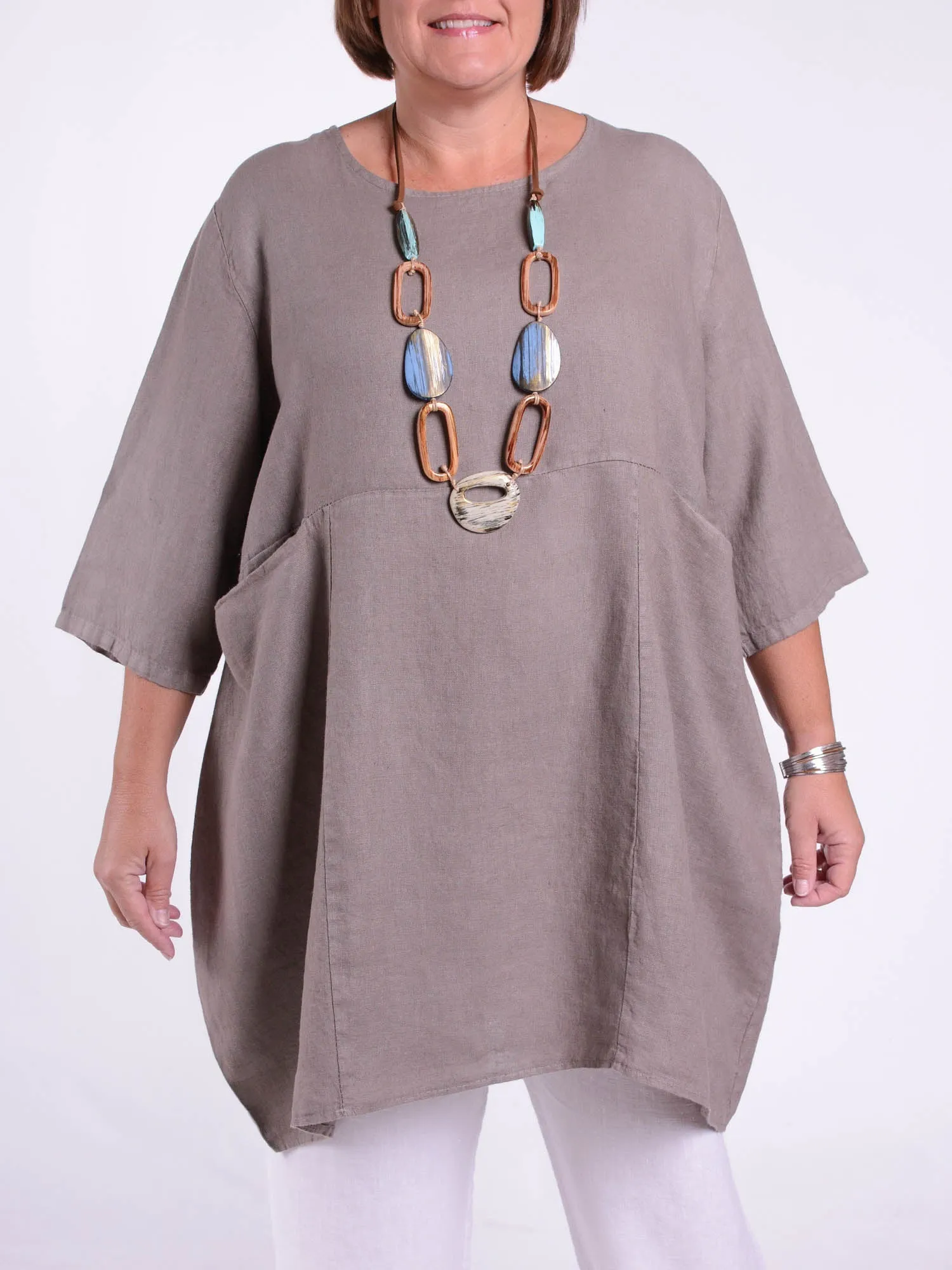 Heavy Linen Quirky Tunic - 9479