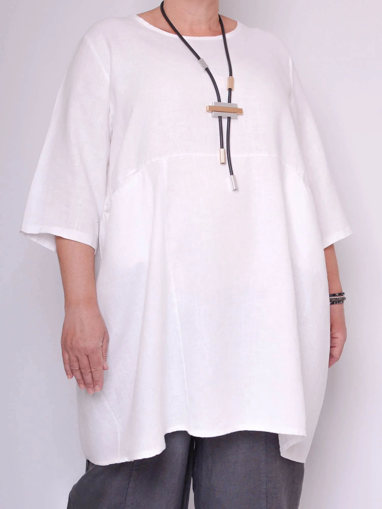 Heavy Linen Quirky Tunic - 9479