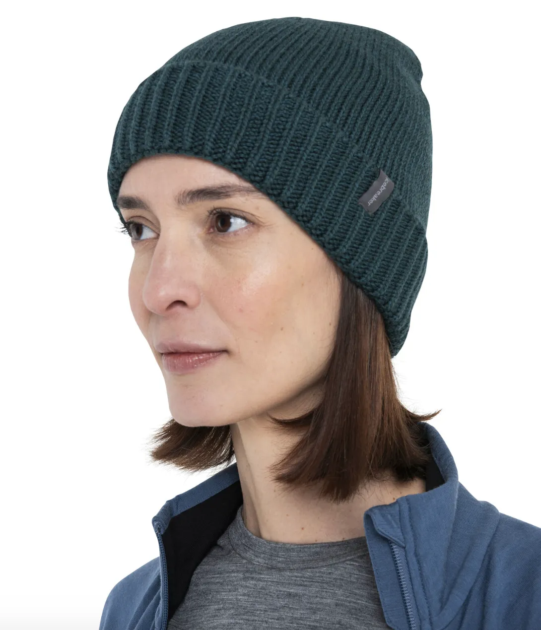 Icebreaker Vela Cuff Beanie Fathom Green