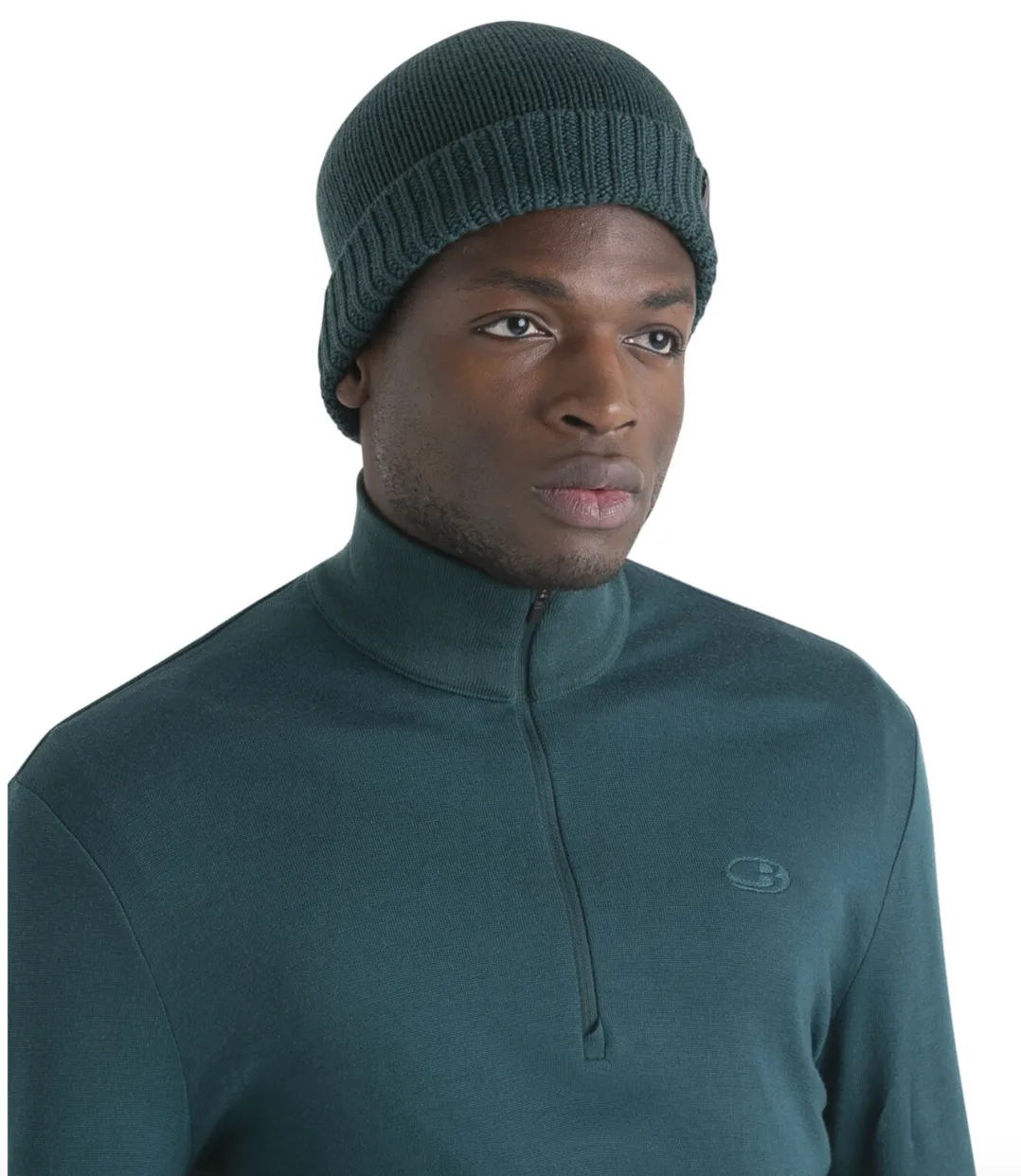 Icebreaker Vela Cuff Beanie Fathom Green