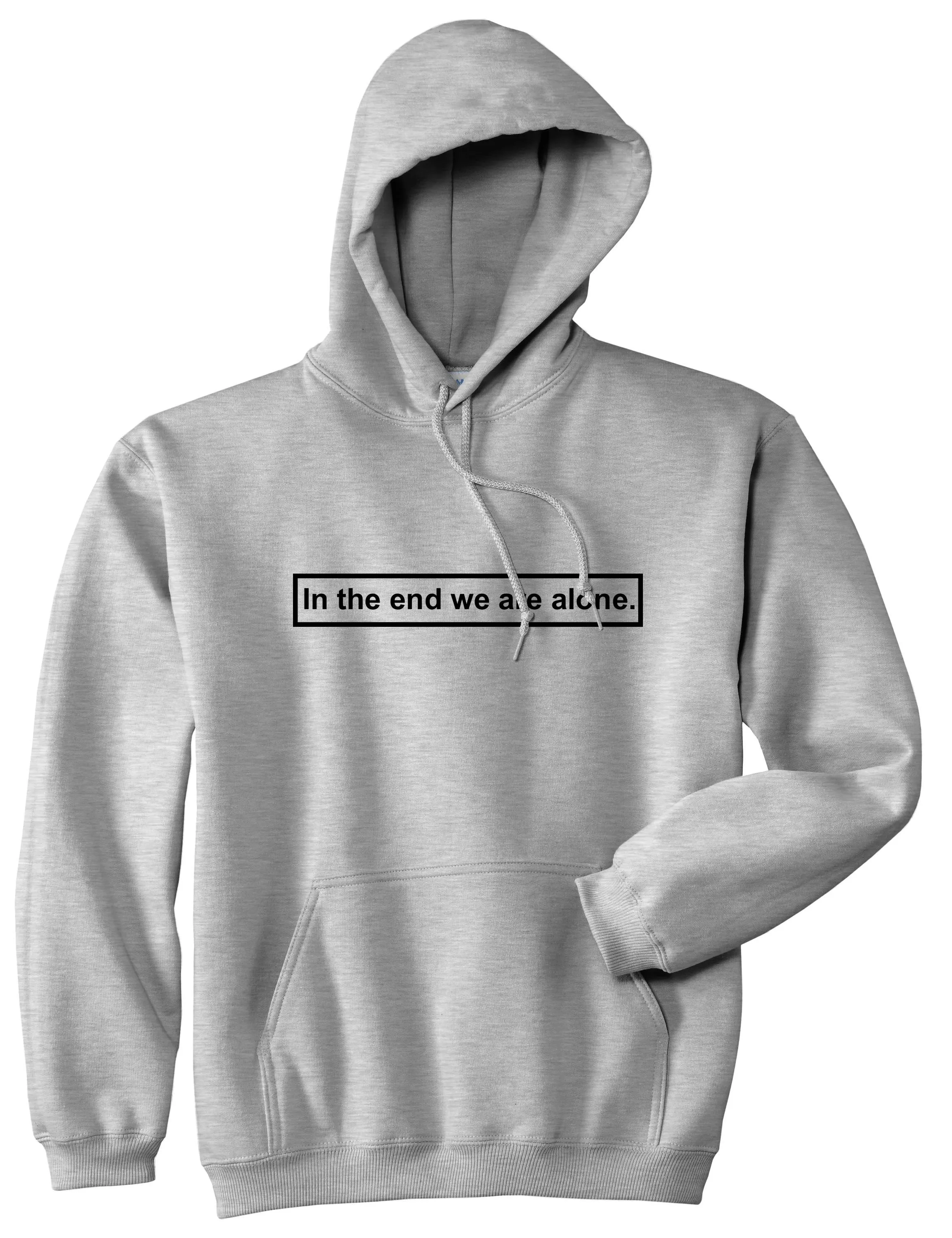 In The End We Are Alone Mens Pullover Hoodie Sweatshirt