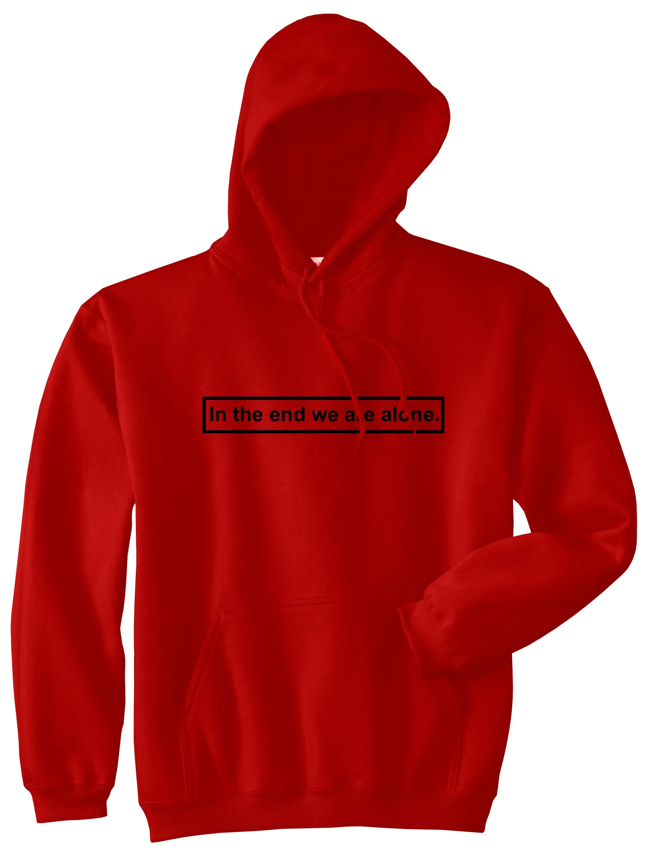 In The End We Are Alone Mens Pullover Hoodie Sweatshirt