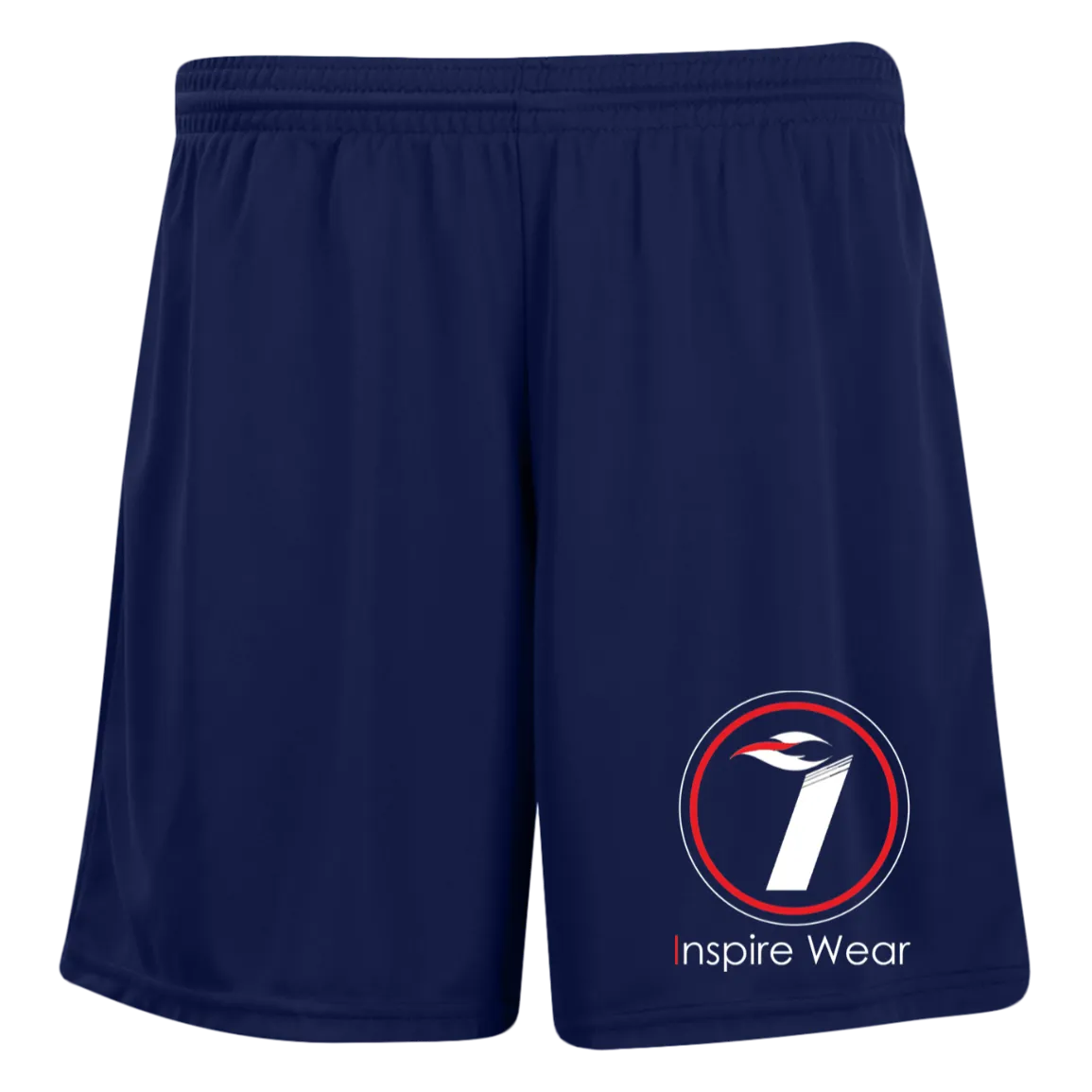 Inspire Wear logo Ladies' Moisture-Wicking 7 inch Inseam Training Shorts