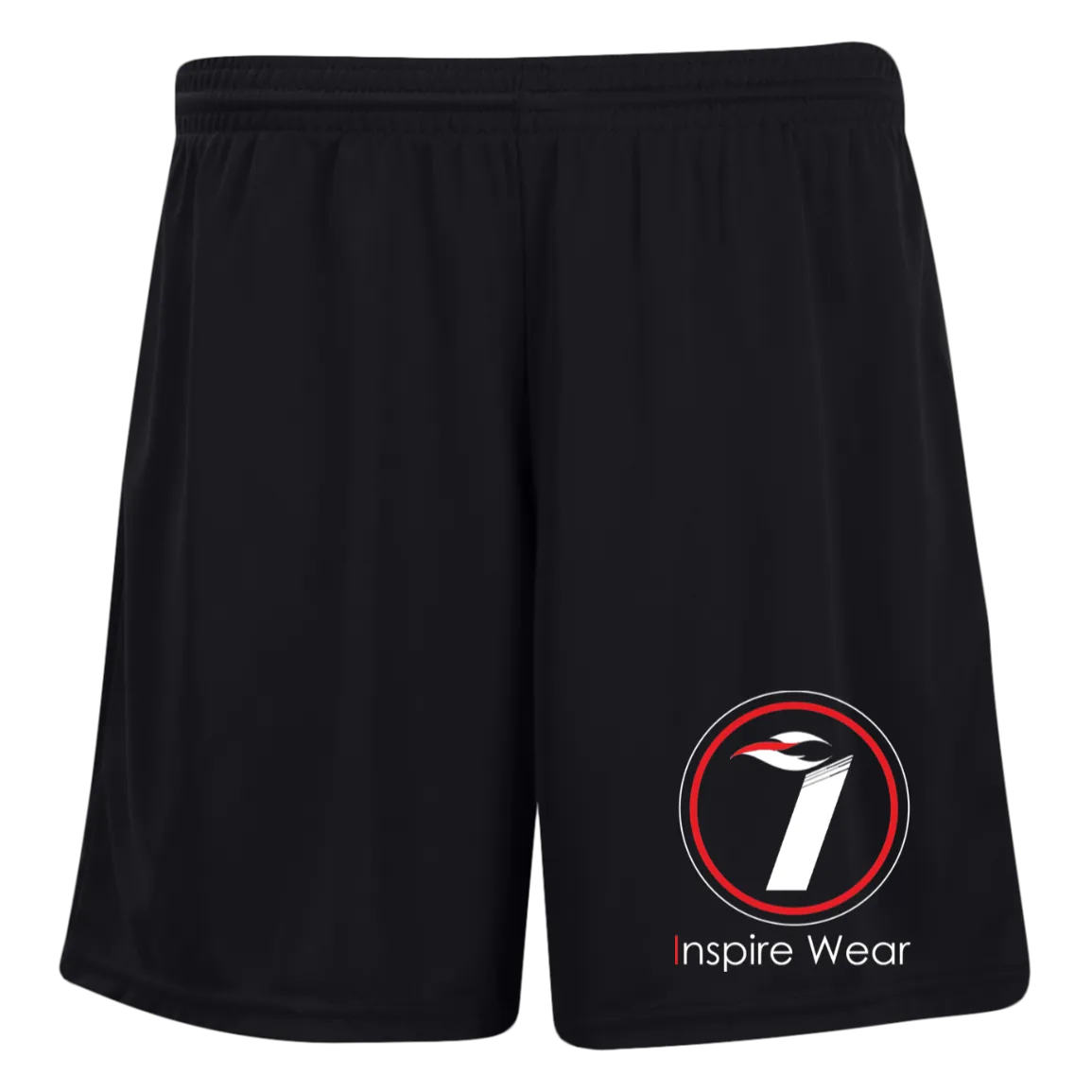 Inspire Wear logo Ladies' Moisture-Wicking 7 inch Inseam Training Shorts