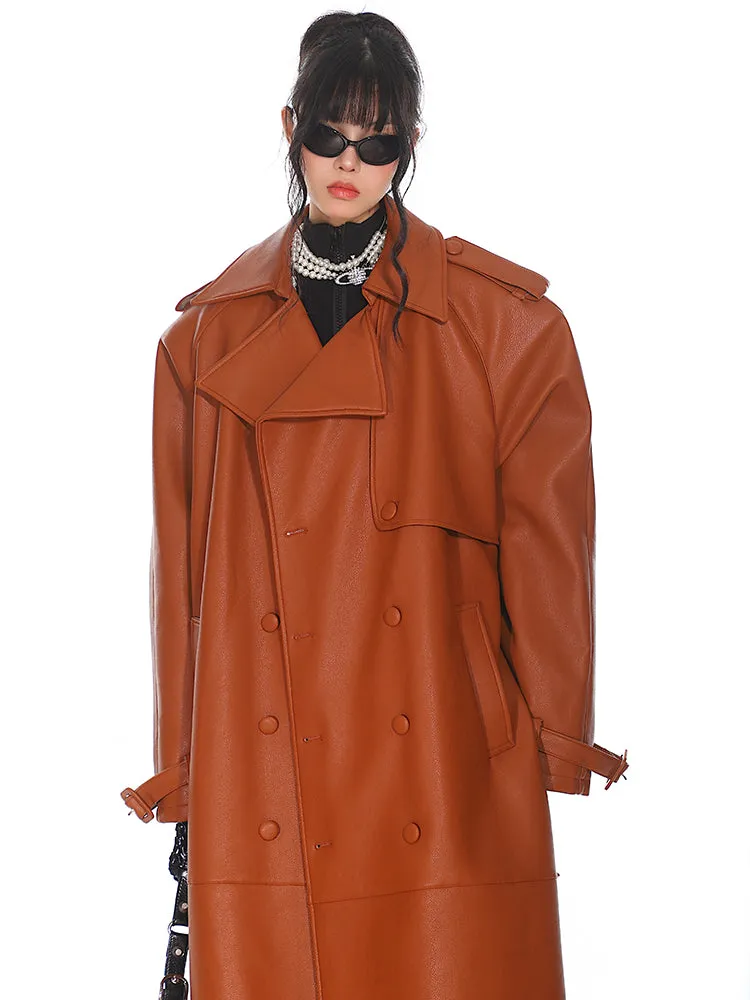 Leather Trench Coat