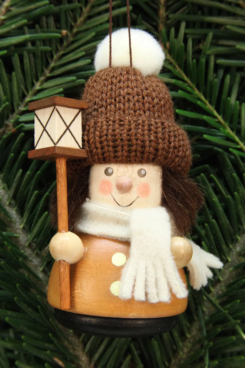 Little gnome Christmas tree decoration - Carol singer