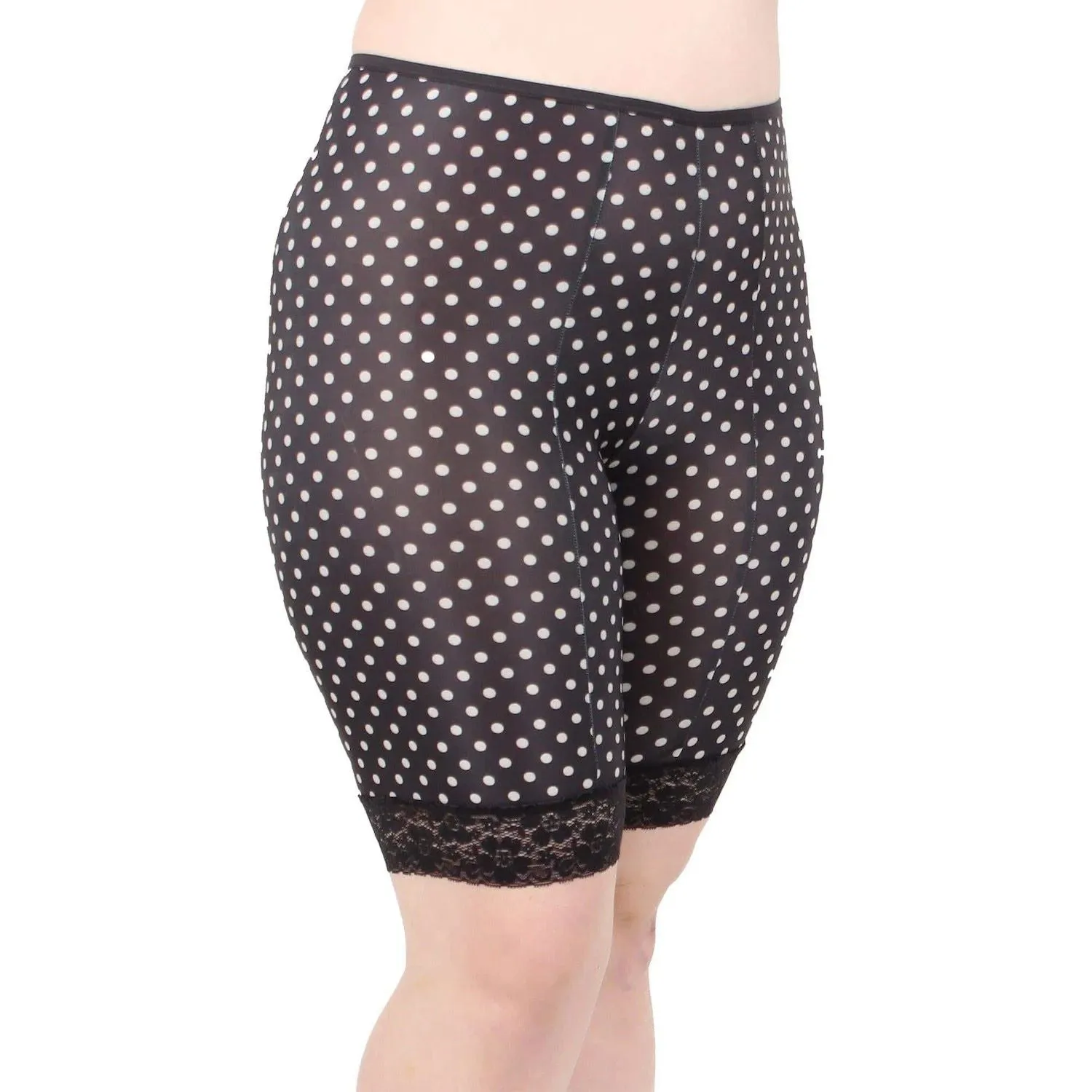 Moisture-wicking anti-chafing slip shorts with lace length 9 inches Undersummers