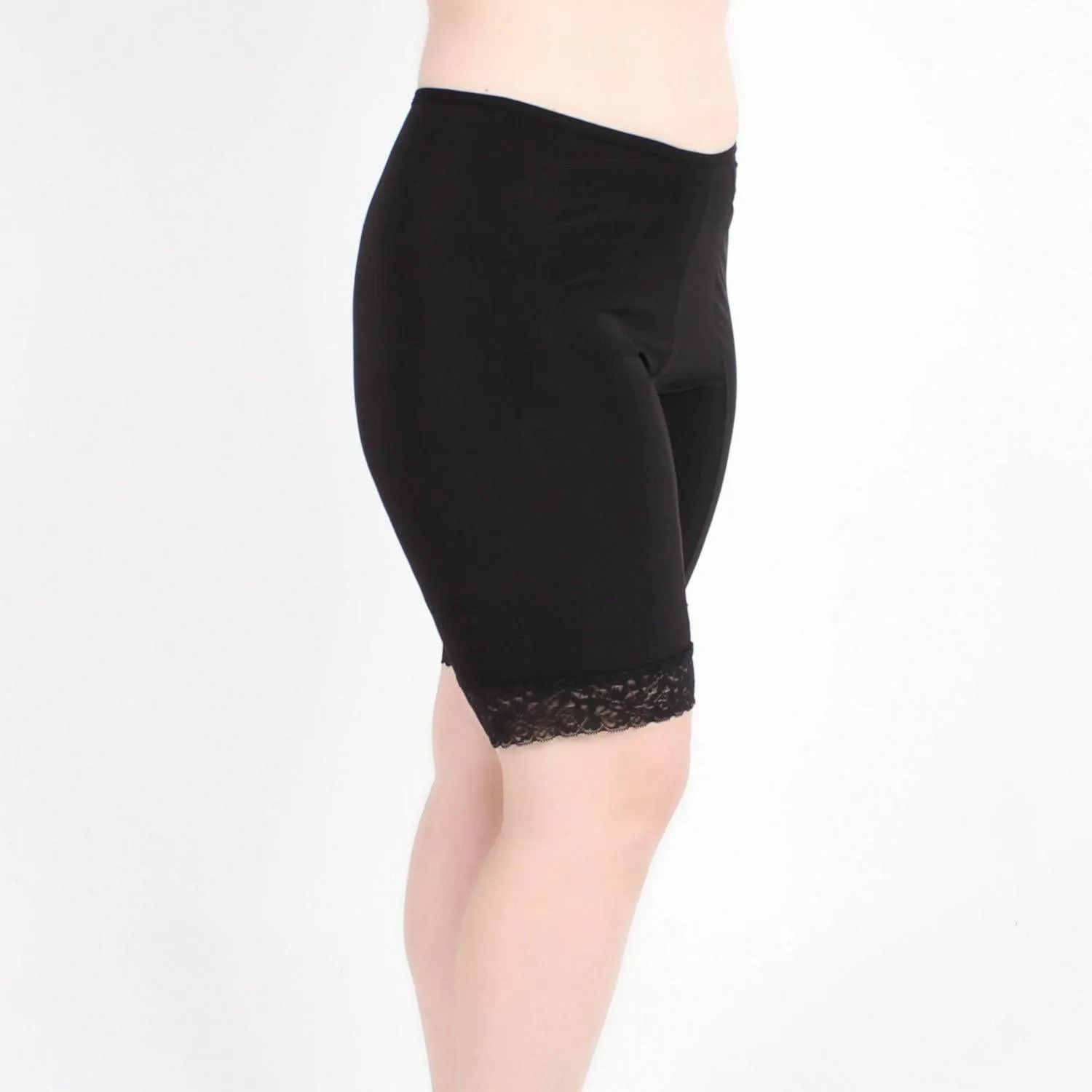 Moisture-wicking anti-chafing slip shorts with lace length 9 inches Undersummers