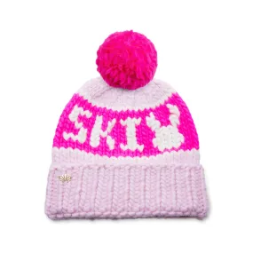 NEON BLUSH SKI BUNNY BEANIE