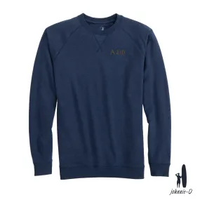 New! Alpha Sig Johnnie-O Navy Freeman Crewneck