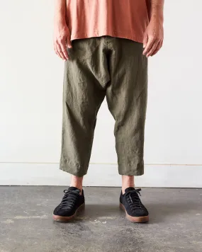 O-Project Unisex Chino Trousers, Dark Olive