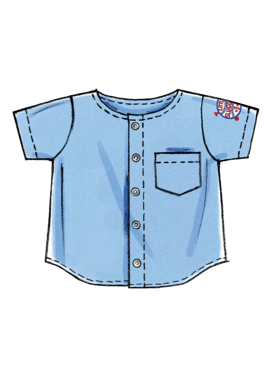 Pattern - Mccall's - M6016 - Infants’ Shirts, Shorts And Pants