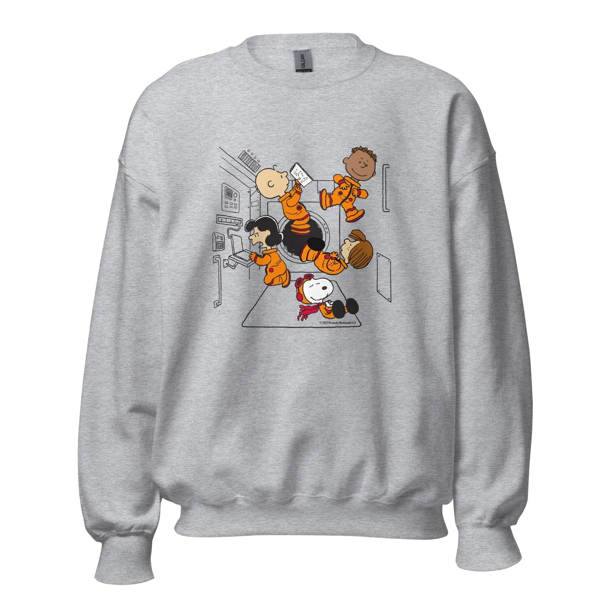 Peanuts Gang Space Adult Sweatshirt