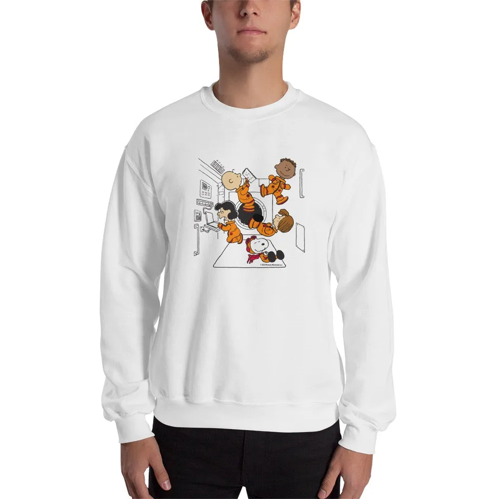 Peanuts Gang Space Adult Sweatshirt