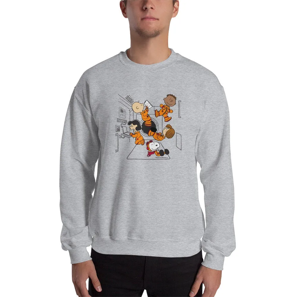 Peanuts Gang Space Adult Sweatshirt