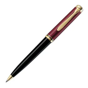 Pelikan Souveran K800 Ball Pen - Red with Gold Trim