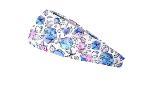 RAVEbandz The Pro - Wide Stretch Headband (Sally Sells Seashells)