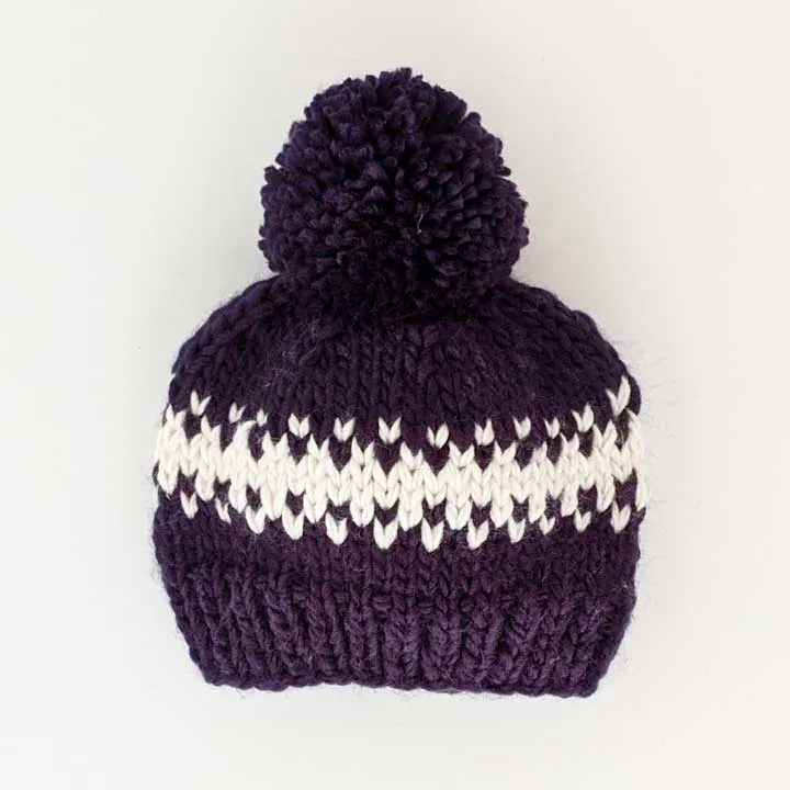 Rebel Indigo Knit Beanie Hat  for Babies thru Adults