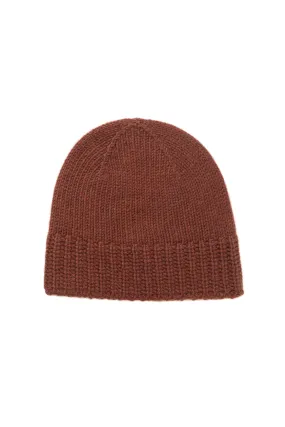 Russet Cashmere Jersey Cuff Beanie