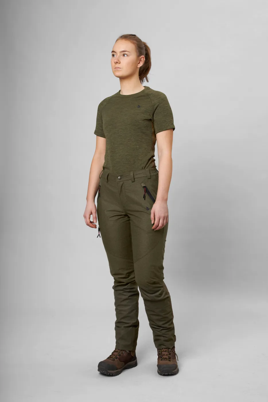 Seeland Women&#x27;s Avail Trousers Pine Green Melange | Buy Seeland Women&#x27;s Avail Trousers Pine Green Melange here | Outnorth