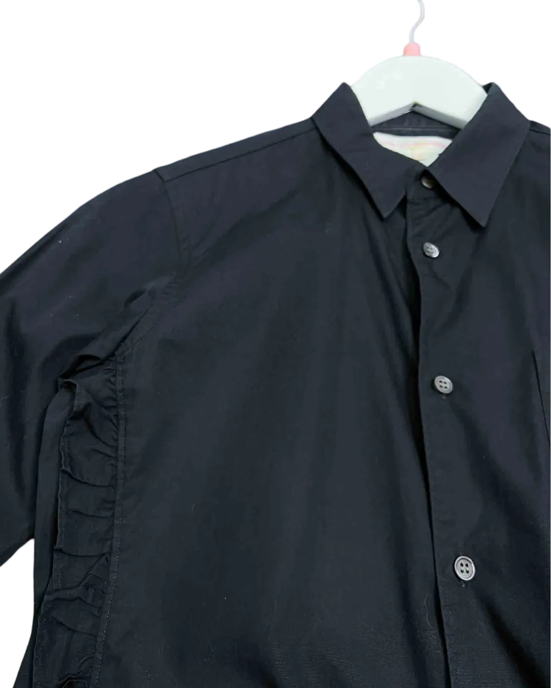 Size L | Comme des Garçons Black Ruffle Shirt