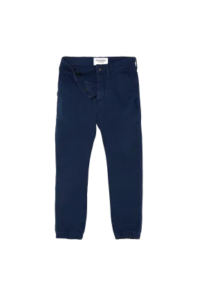 SKATER Navy S - Elasticed Bottom Chino Fit Pants