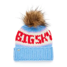 SKY BLUE BIG SKY BEANIE