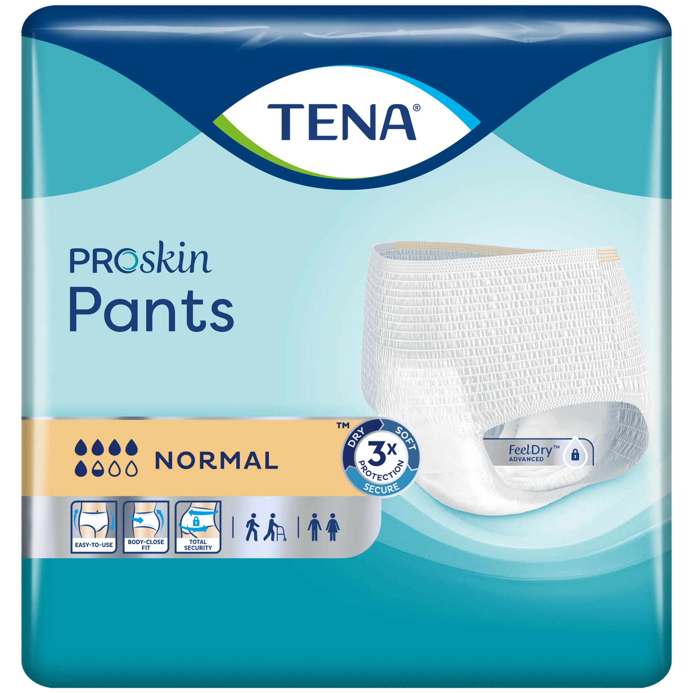 Tena Proskin Pants Normal Small 15 - Drievoudige huidbescherming & FeelDry technologie