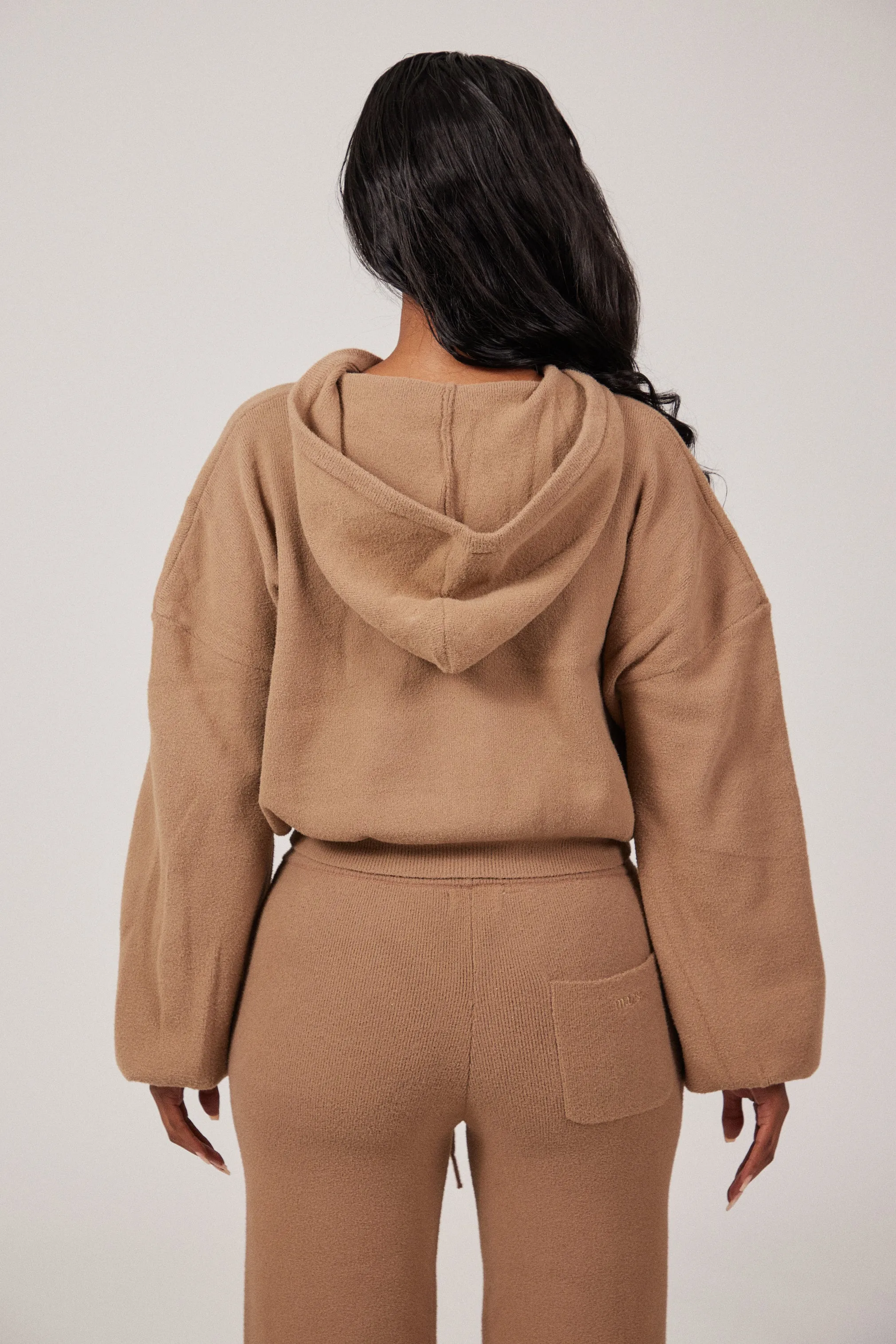 The Mars Soft Knit Zip Hoodie - Mocha